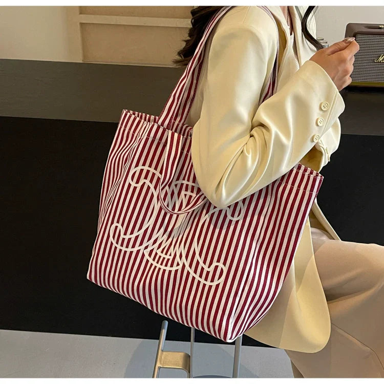 【雑貨】大容量トートバッグ W11434