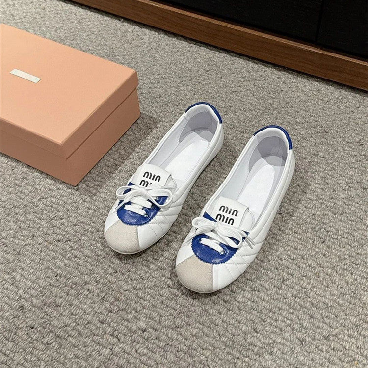 【Shoes】PUフラットシューズ W12758