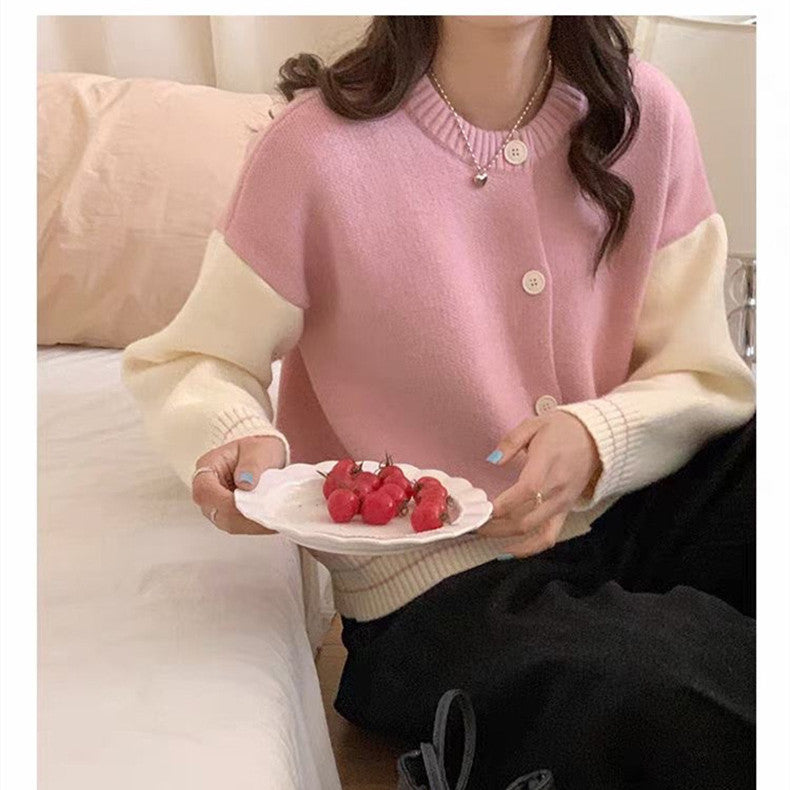 【Outer】配色カーディカン W14248