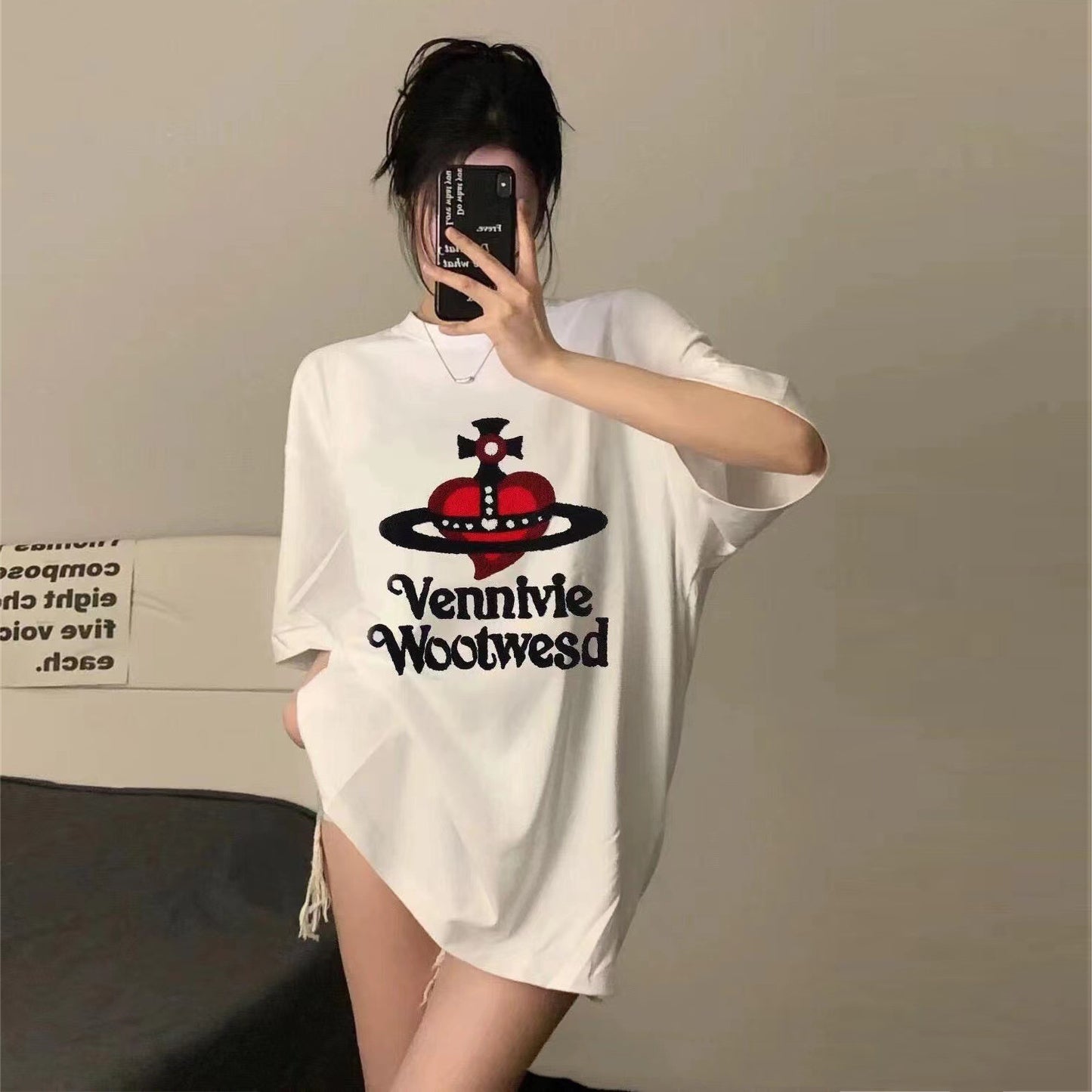 【Tops】カジュアルTシャツ W12445