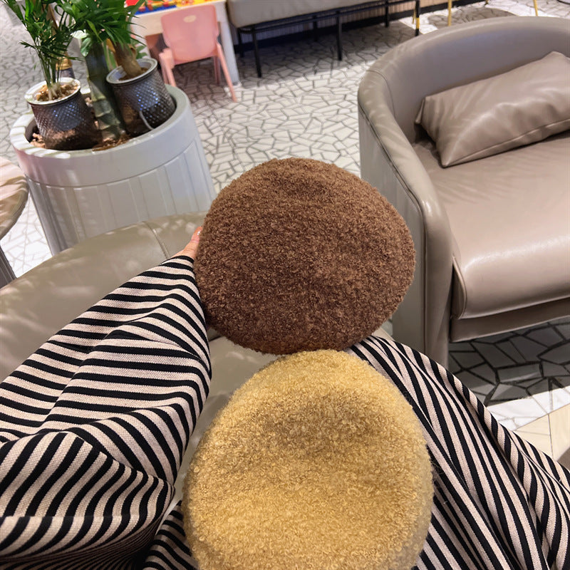 【雑貨】4色ラムウールベレー帽 Z8235