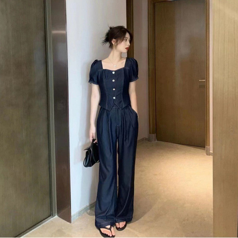 【Set】2点セット Tシャツ + パンツ W12294