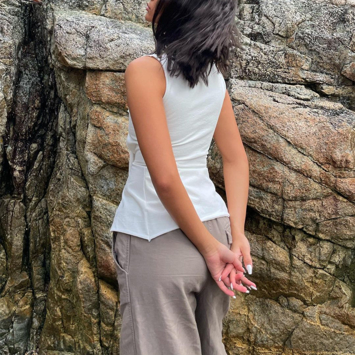 【Tops】前後2wayタンクトップ W12329