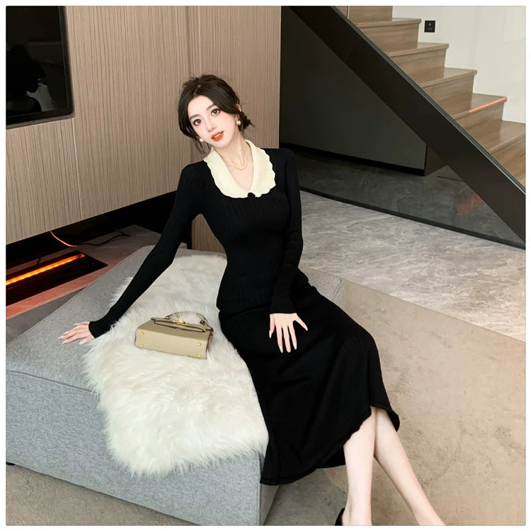 【Dress】ドールカラーワンピース W9945