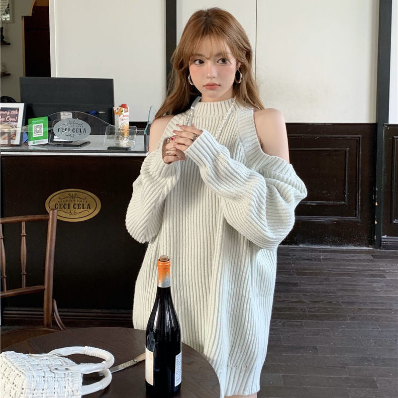 【Tops】肩見せルーズ感ニット W9793