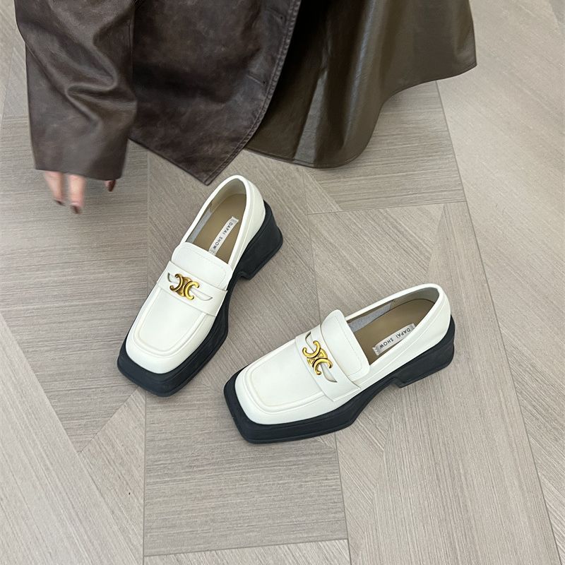 【Shoes】厚底ロファーシューズ Z8136