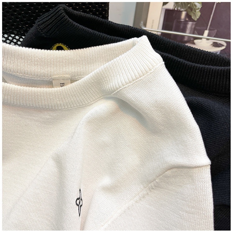 【Tops】ニットTシャツ W12426
