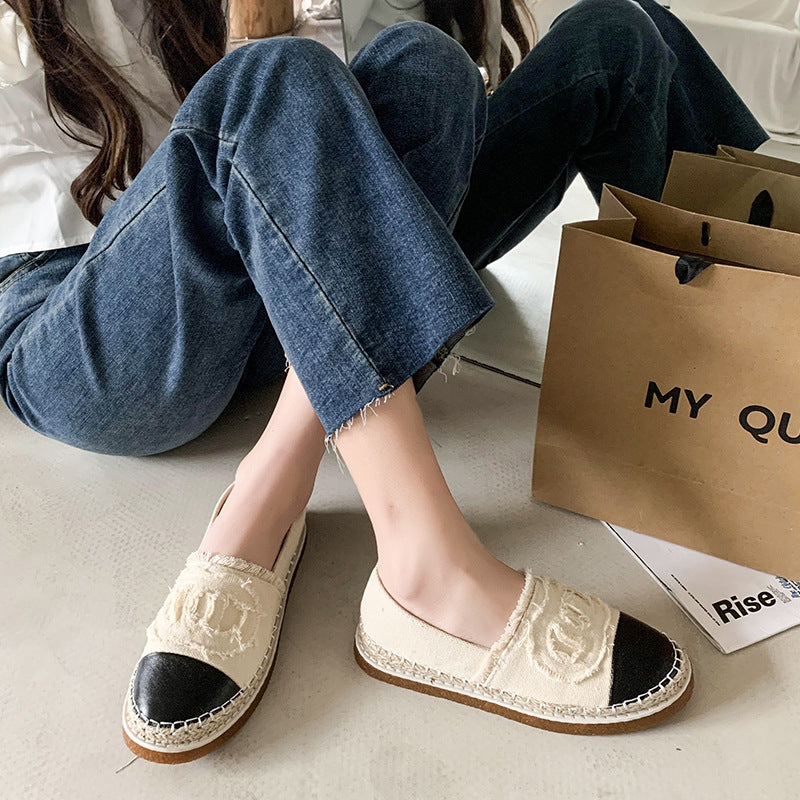 【Shoes】スリッポンフラットシューズ W10048