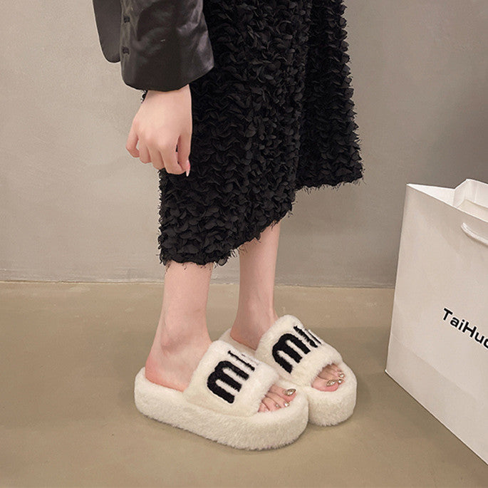 【Shoes】ファッションファースリッパ W13370