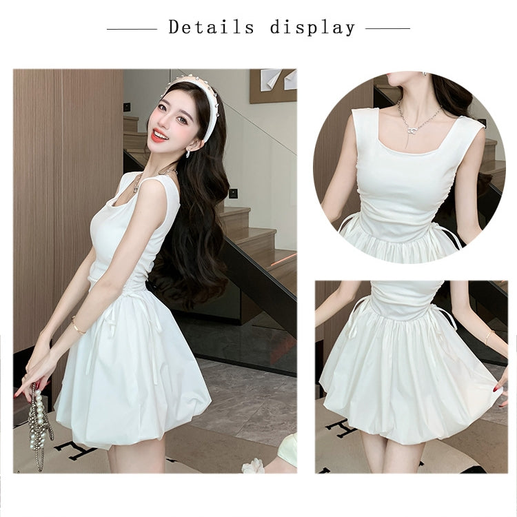 【Dress】スクエアネックドレス T01615