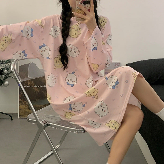 【Roomwear】春秋ルームワンピース Z7639