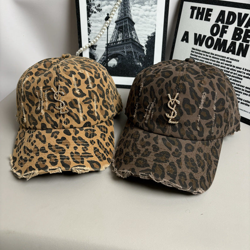 【雑貨】ヒョウ柄ベースボールキャップ T01148