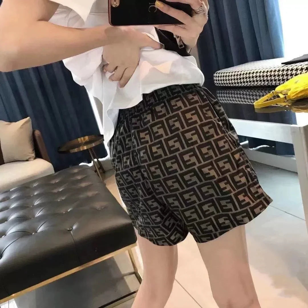 【Bottoms】プリントショートパンツ W10862