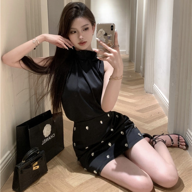 【Set】リボン付きトップス+スカートセット T01393