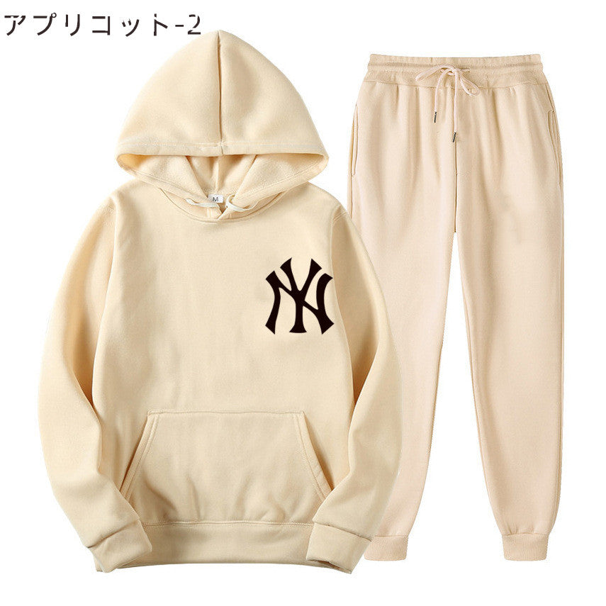 【Set】男女兼用フーディー + パンツ セットアップ W13639