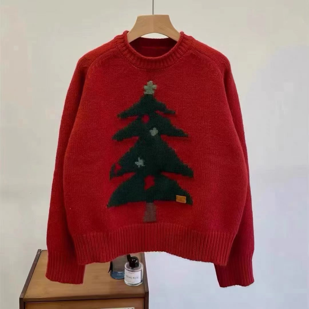 【Tops】2色展開クリスマスセーター W14610