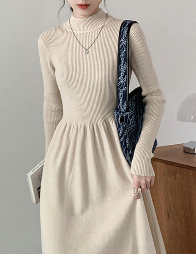 【Dress】シンプルニットワンピース W9440