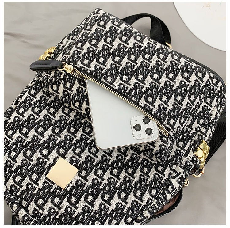 【雑貨】ジャカードリュックバッグ W10305