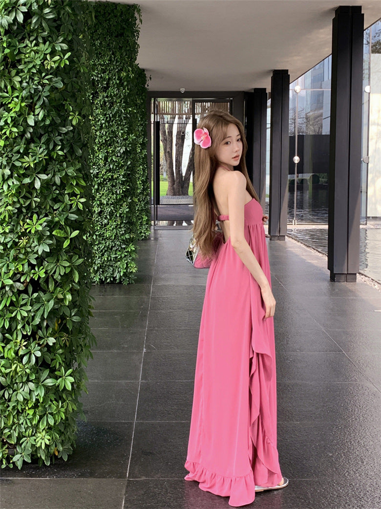 【Dress】リゾート風ロングスカート T01396