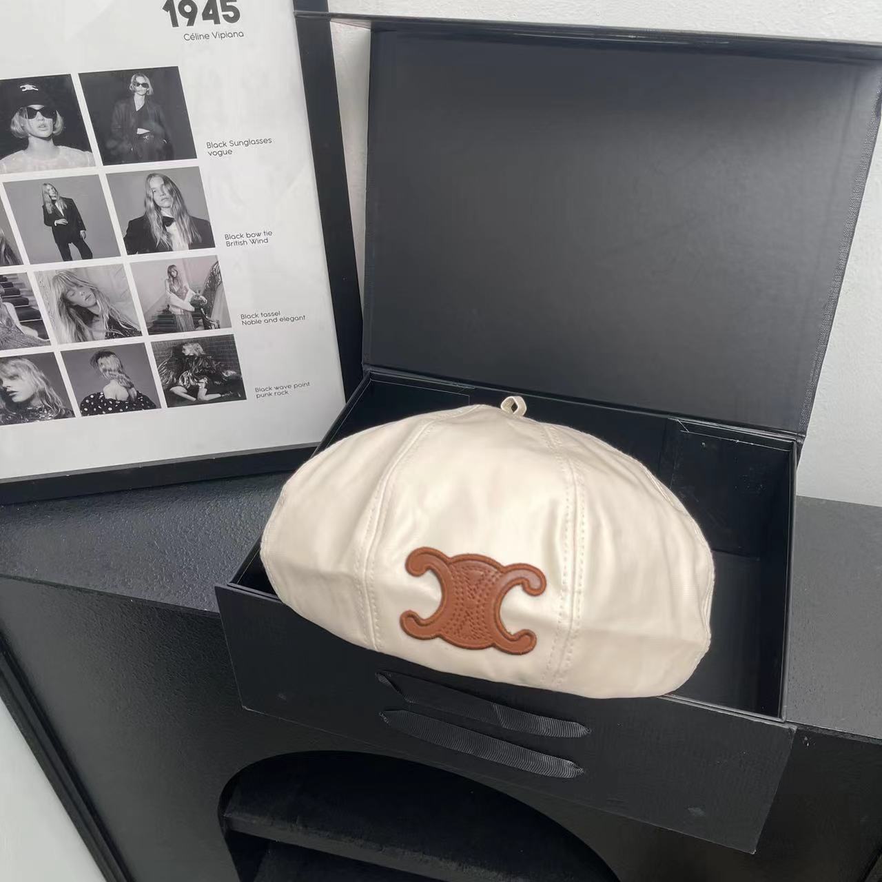 【雑貨】PUベレー帽4色展開 Z7913