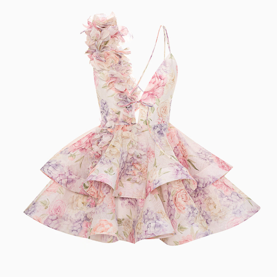 【Dress】花柄セクシーワンピース T01335