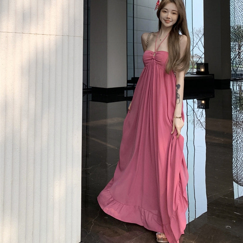 【Dress】リゾート風ロングスカート T01396