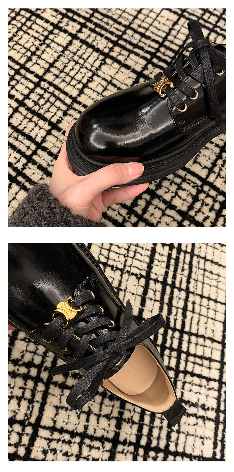 【Shoes】PUフラットシューズ W12066
