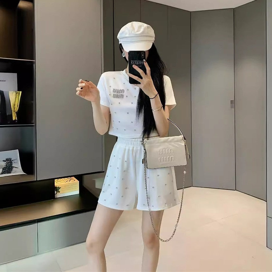 【Set】セットアップ Tシャツ + パンツ W12378