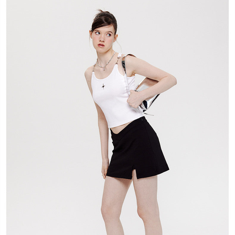 【Tops】ベアトップ付きタンクトップ W10839