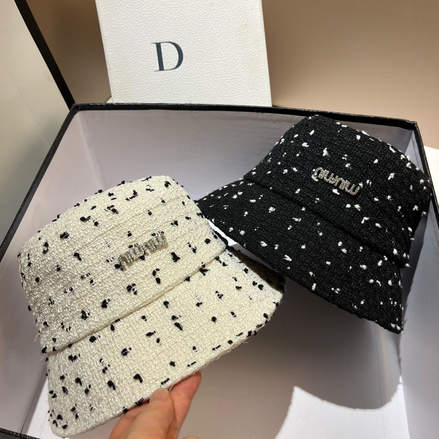 【雑貨】ツイードサファリハット W13852