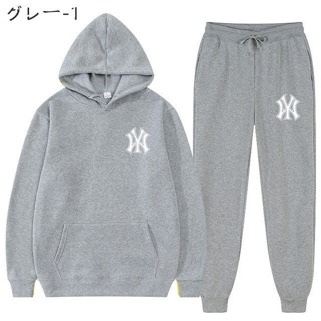 【Set】男女兼用フーディー + パンツ セットアップ W13639