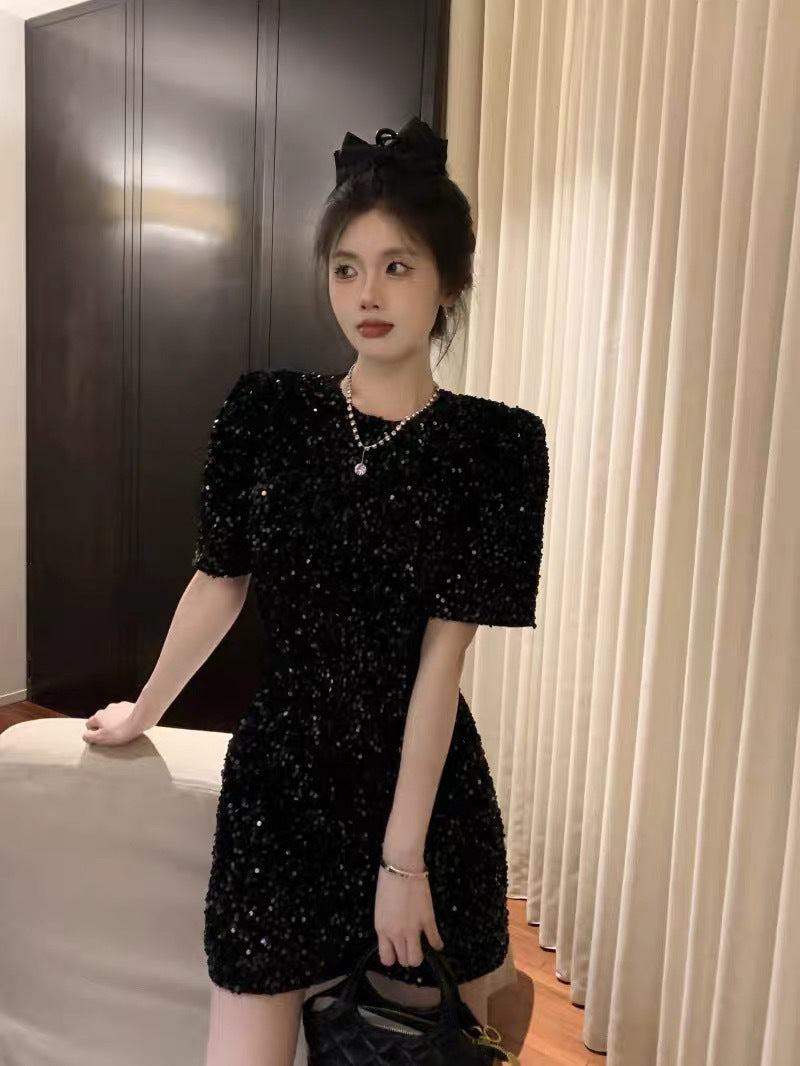 【Dress】back透かし彫りワンピース W11858