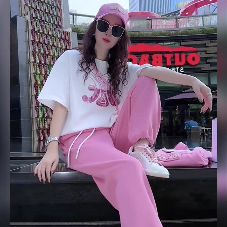 【Set】セットアップ Tシャツ + パンツ W12000