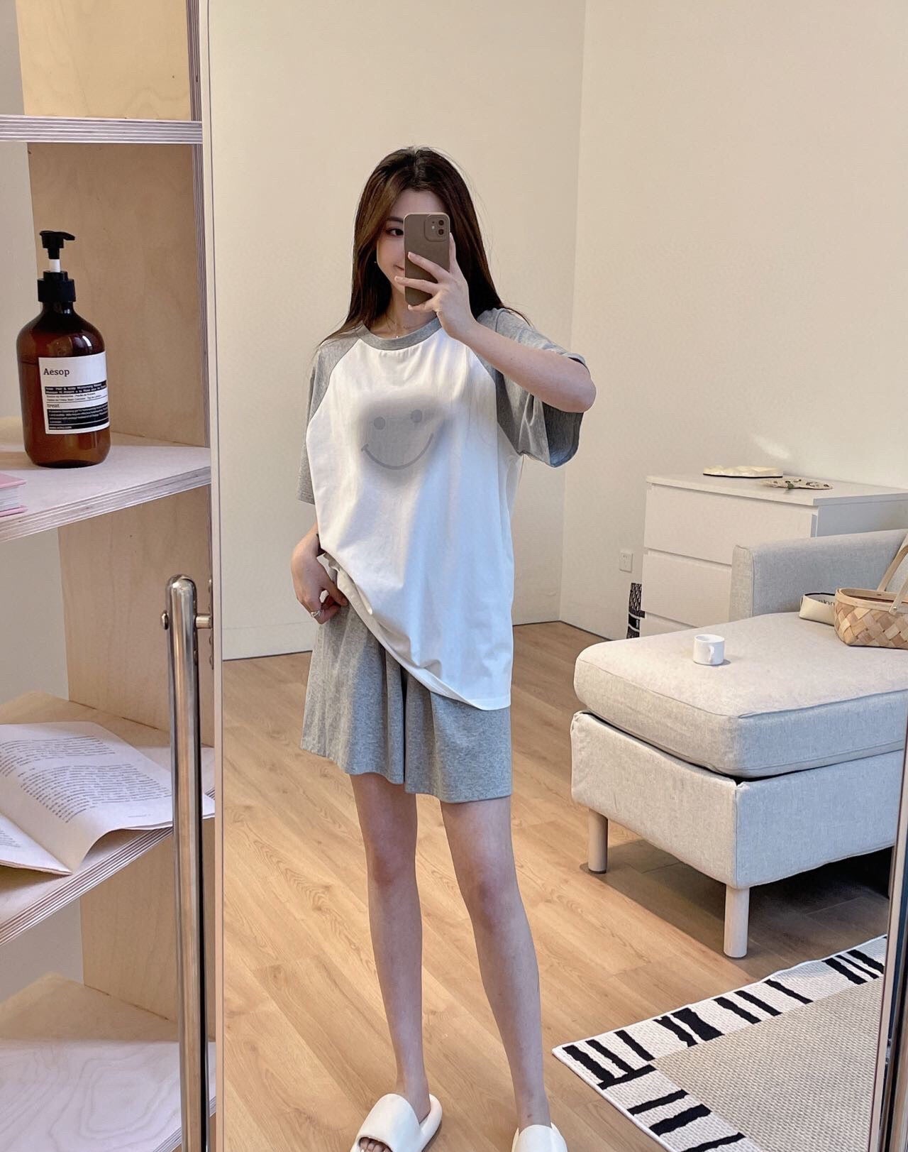 【Roomwear】ラグランスリーブパジャマ W11623