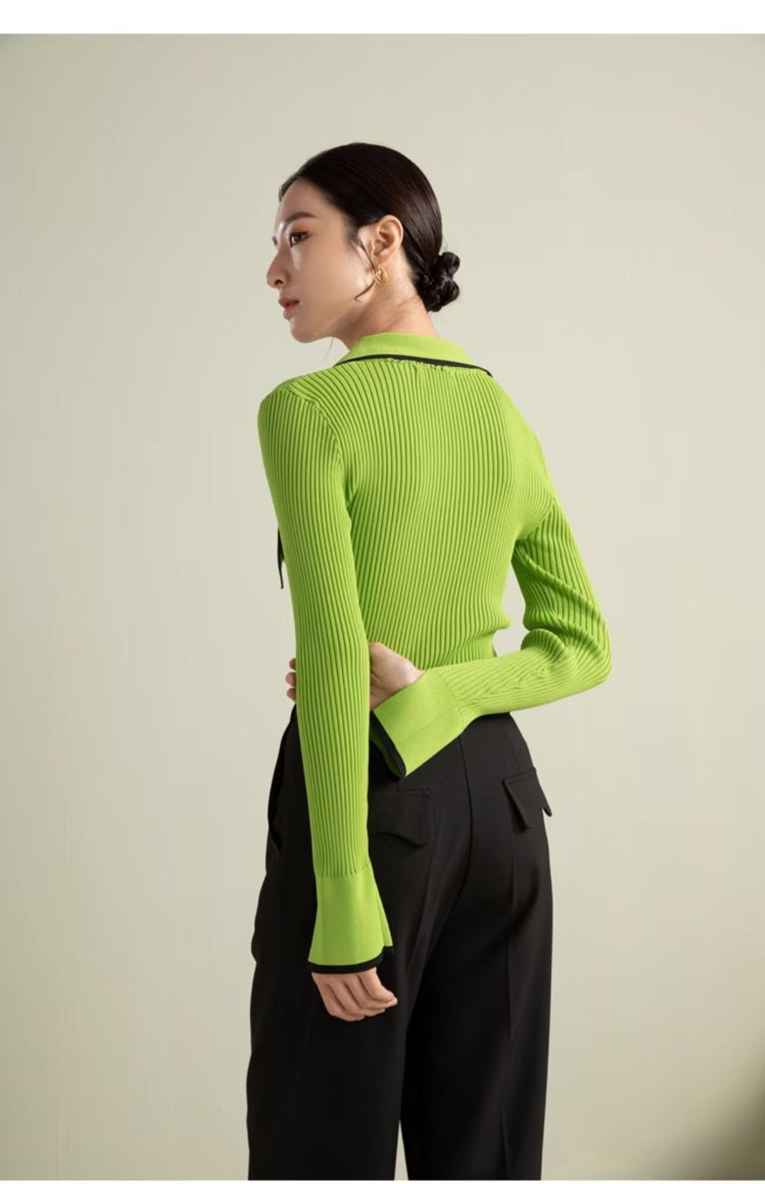 【Tops】オフィス通勤ニット W13734