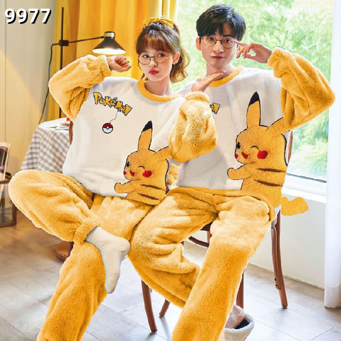 【Roomwear】ルームウェア厚手カップルパジャマ W9589