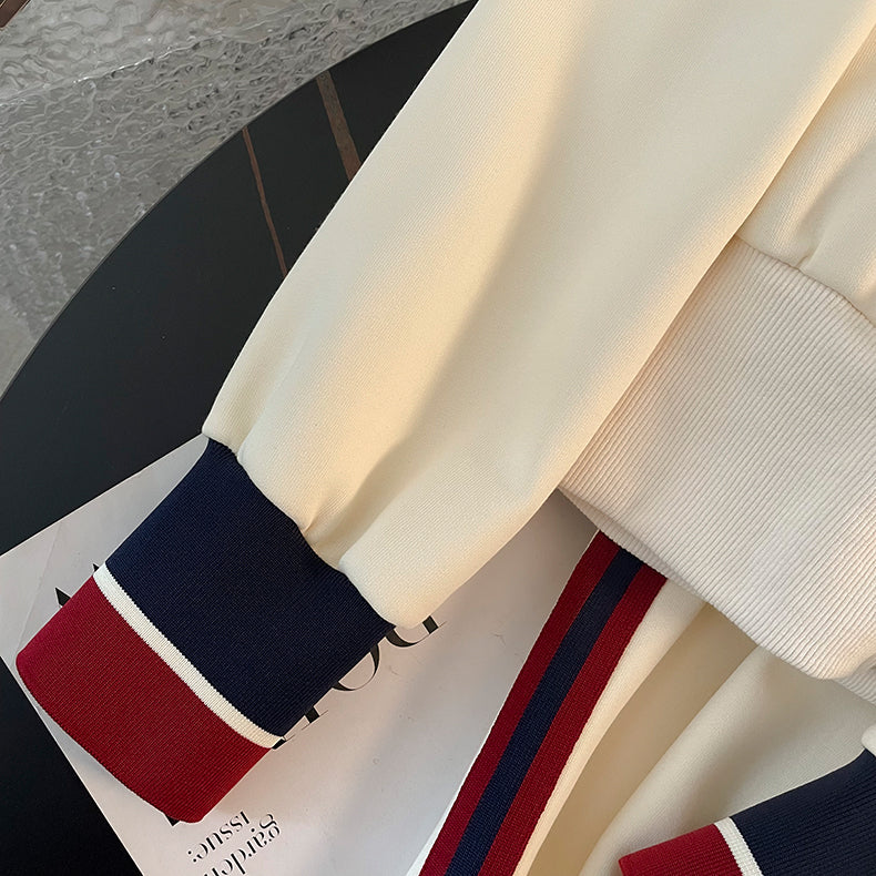 【Set】ロゴ付き2点セット パーカー+ スウエットパンツ Z-6413