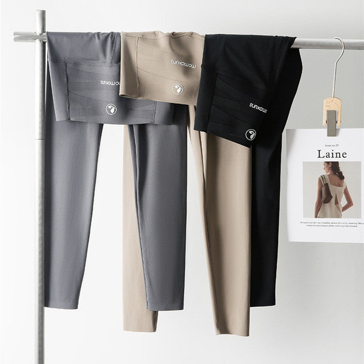 【Bottoms】3色選択可着痩せガウチョヨガパンツ W11289
