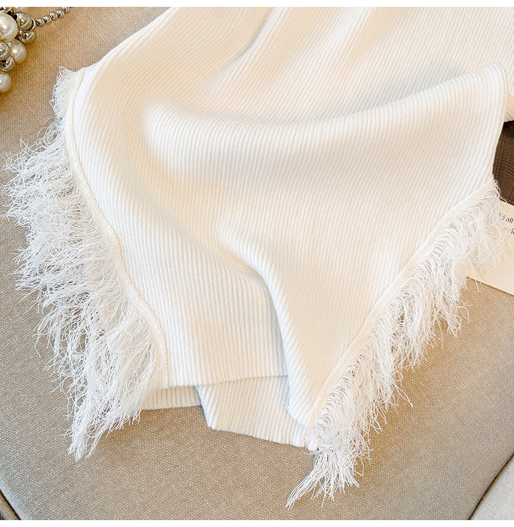 【Set】タッセルニット2点セット W11791