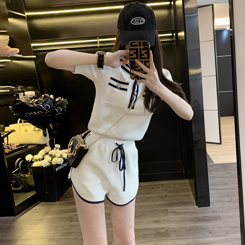 【Set】2点セット Tシャツ + パンツ W12262