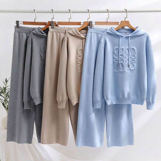 【Set】2点セット セーター + パンツ W13323