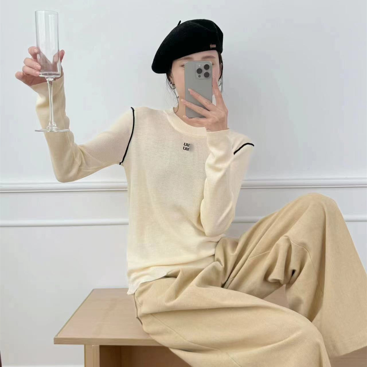 【Tops】3色展開人気ニット W13249