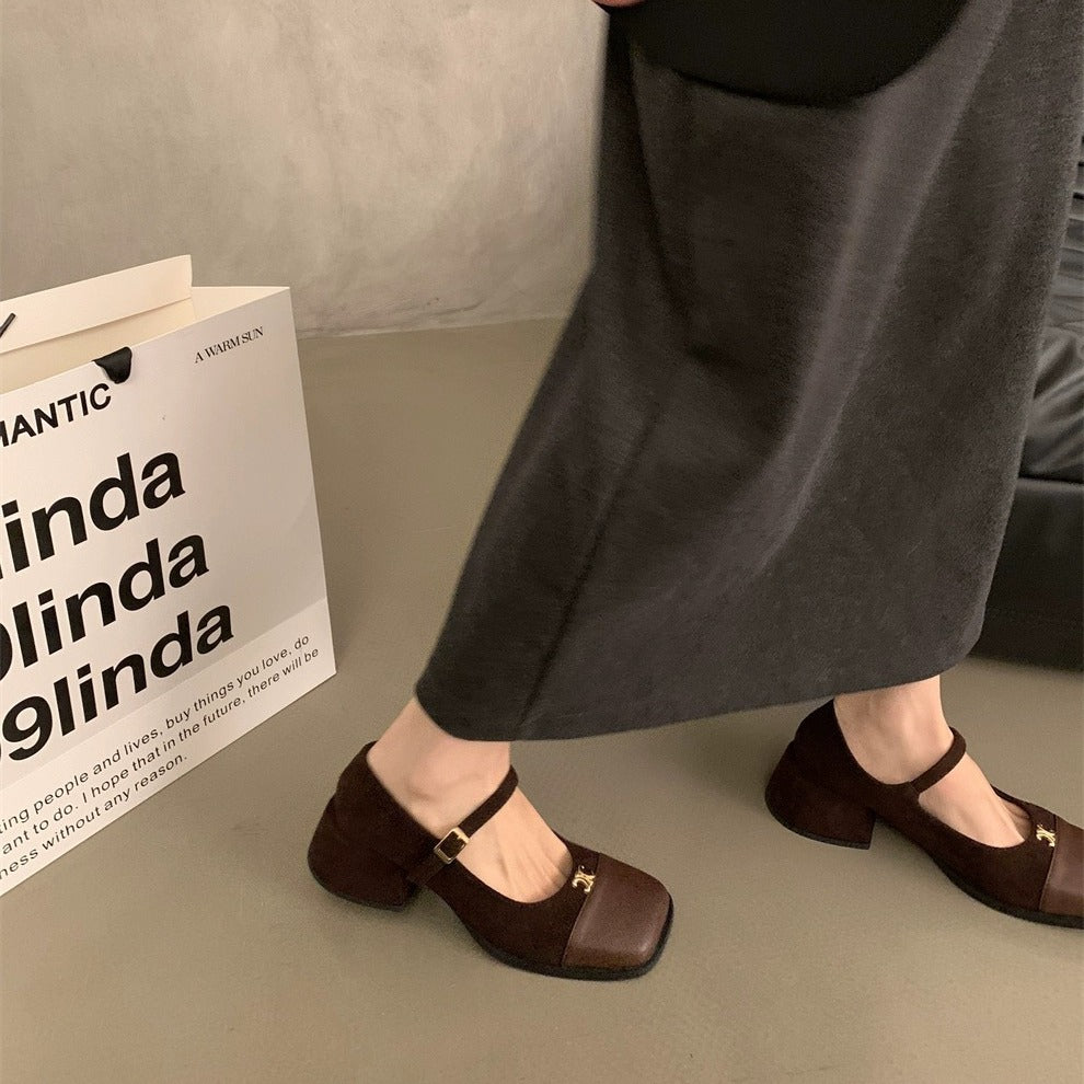 【雑貨】ハイヒールロファーシューズ Z7812