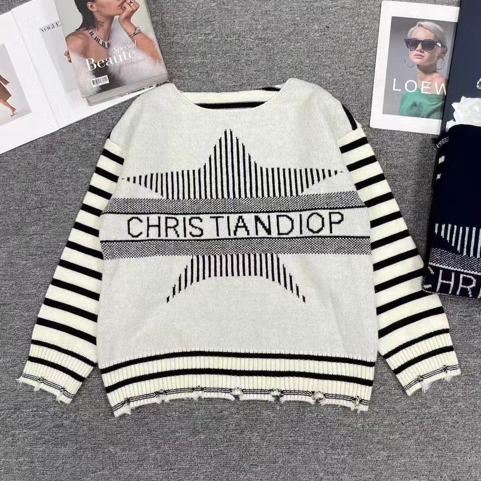 【Tops】春秋ニットセーター W14590