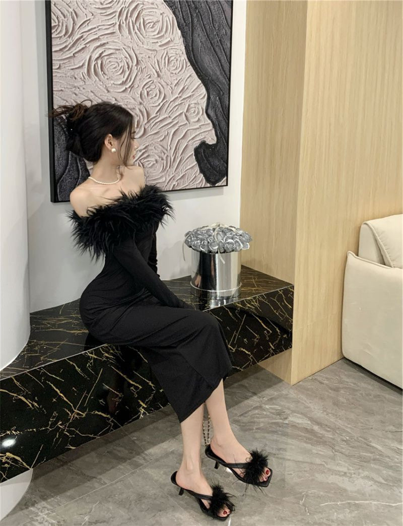 【Dress】切り替えデザインワンピース W14672