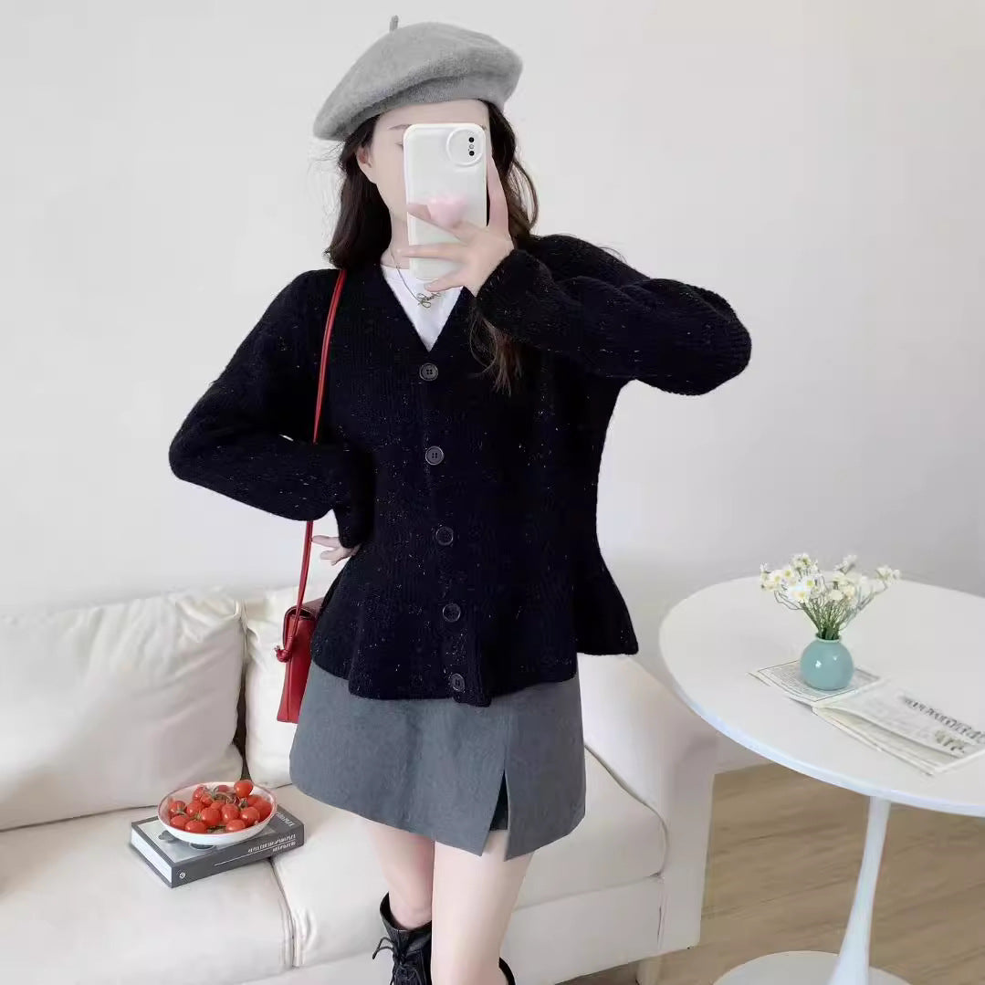 【Outer】フレアカーディガン Z8377