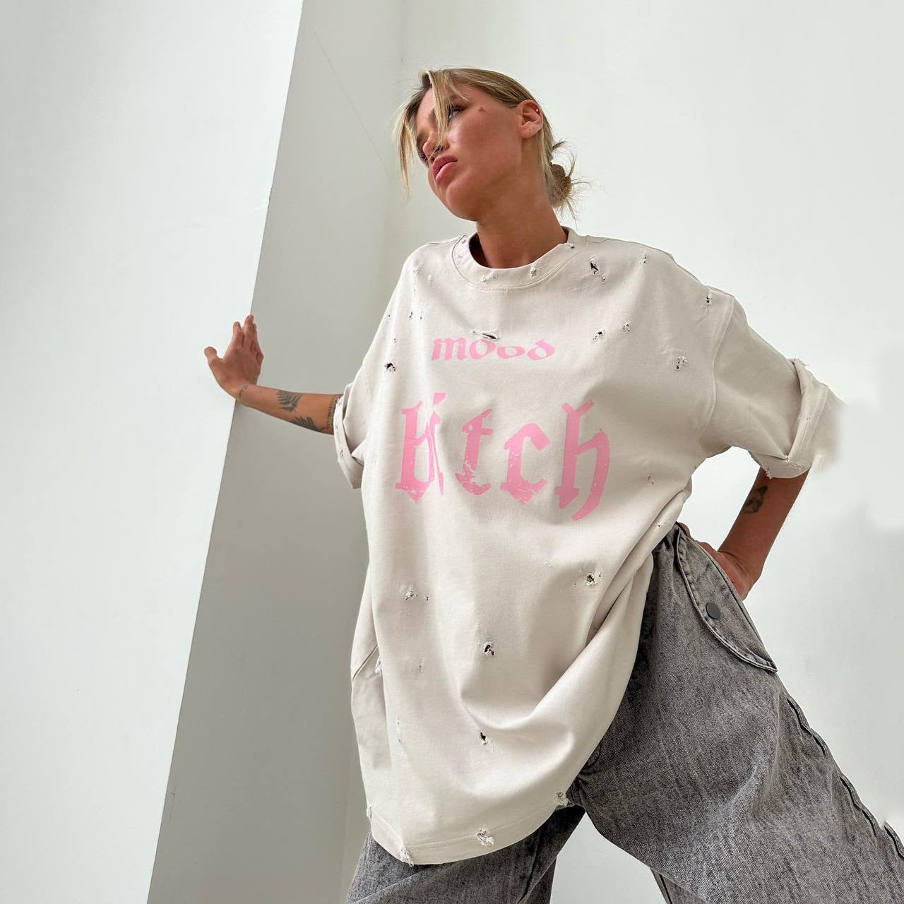 【Tops】プリントTシャツ T01345