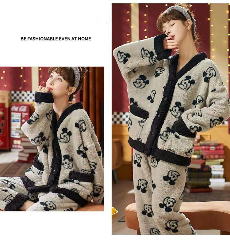 【Roomwear】新入荷~秋冬ルームウェア温かいパジャマ W8572