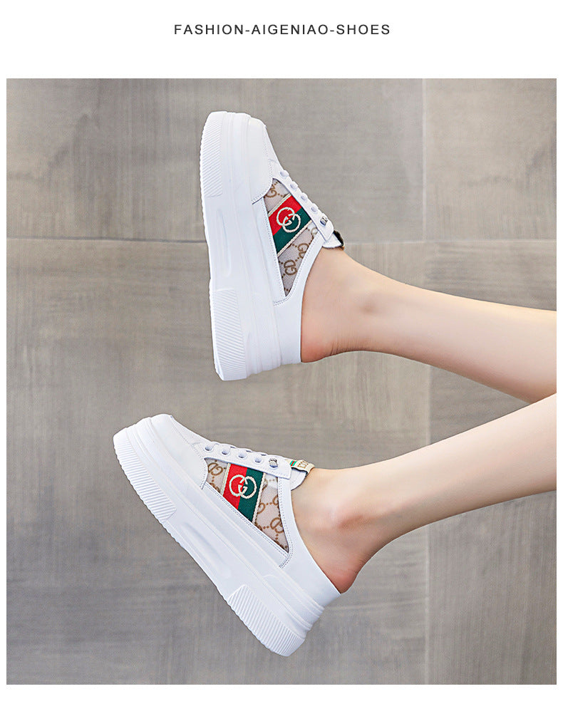 【Shoes】厚底スリッパスニーカー W11548