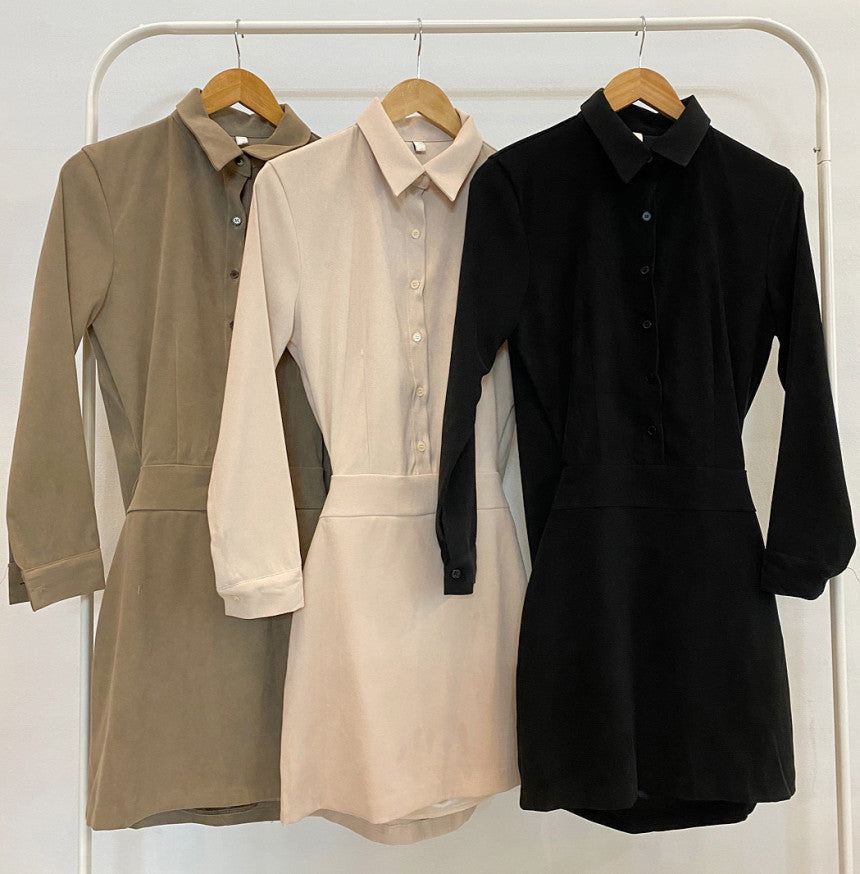 【Dress】タイトシャツワンピース W9489